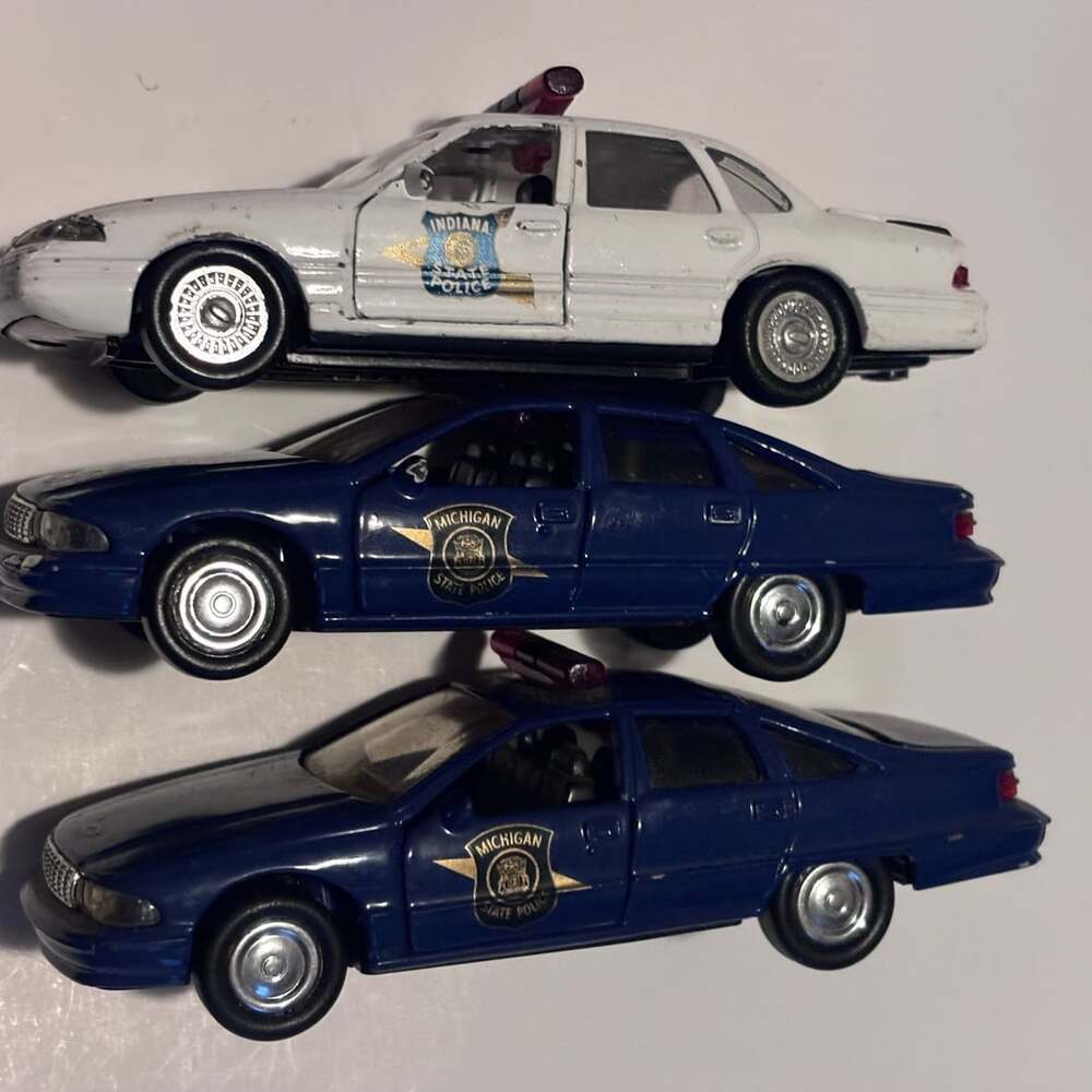 Police Toy Car Lot Indiana State Trooper Michigan State Police Diecast Vehicles